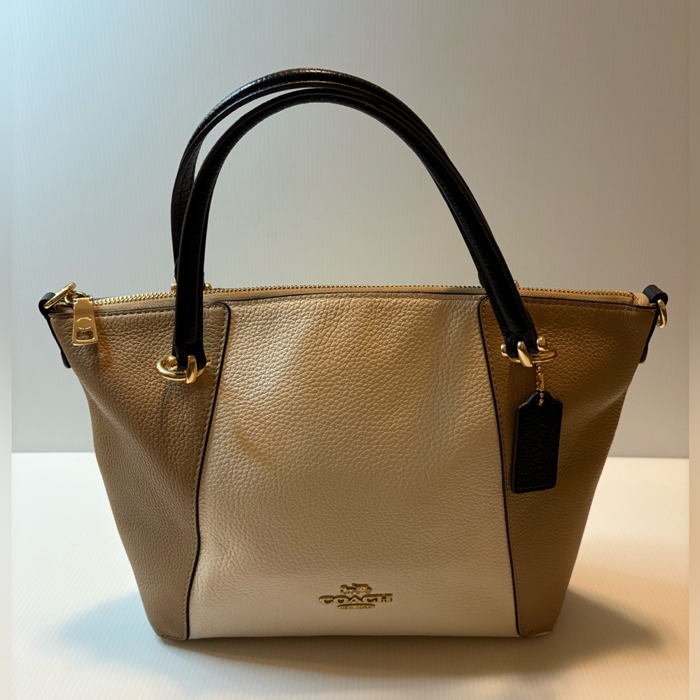 Coach Kacey Satchel Bag in Colorblock Hand Bag C6841- EUC - Picture 5 of 16